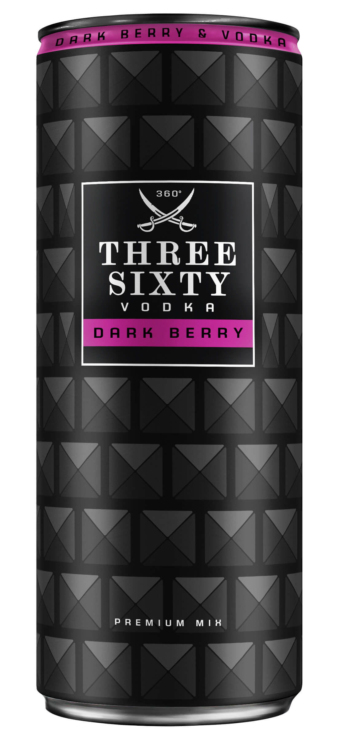 Produktabbildung THREE SIXTY Vodka Dark Berry 0,33l
