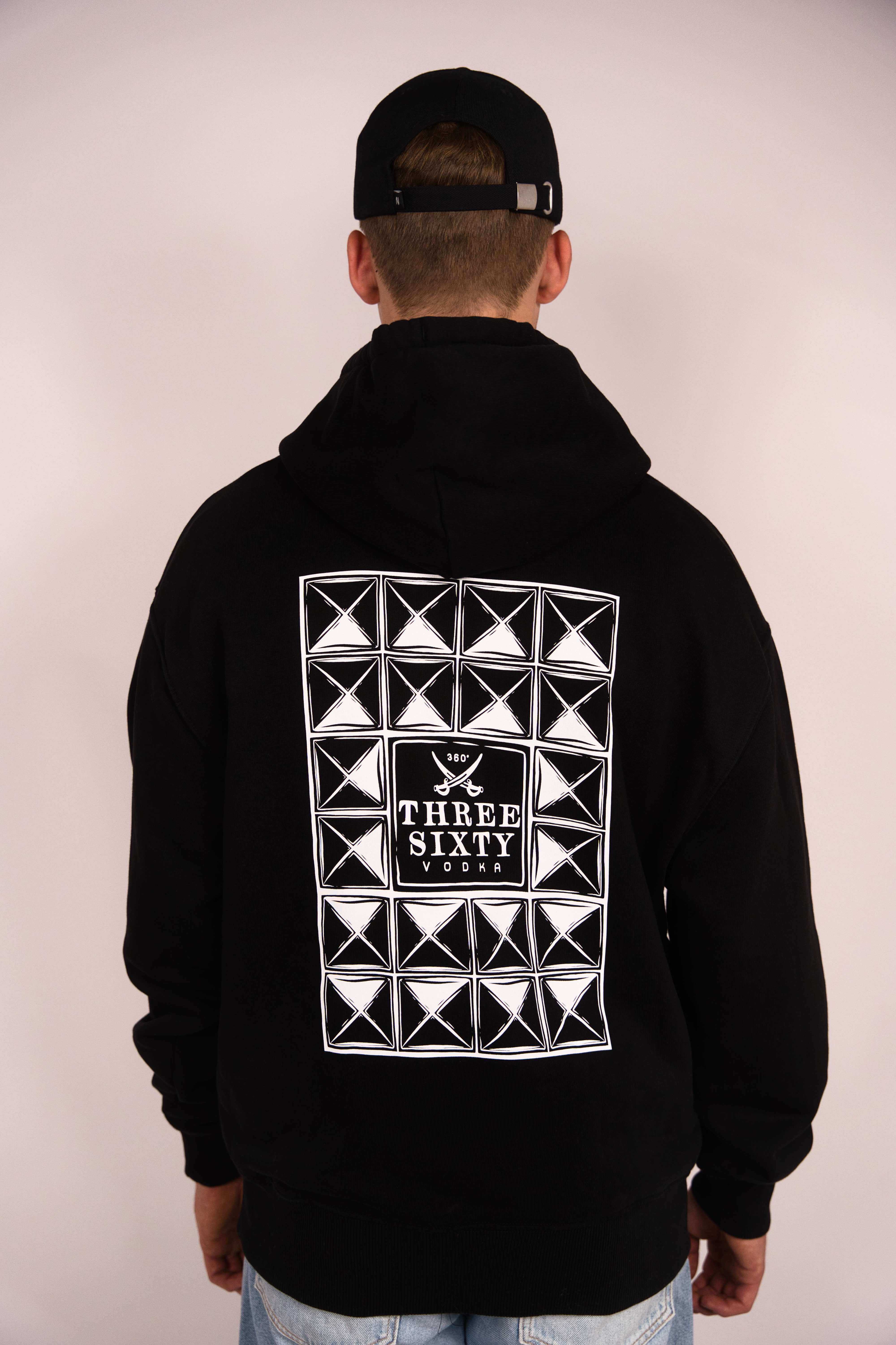 Produktabbildung THREE SIXTY Hoodie Facet Cut Graffiti