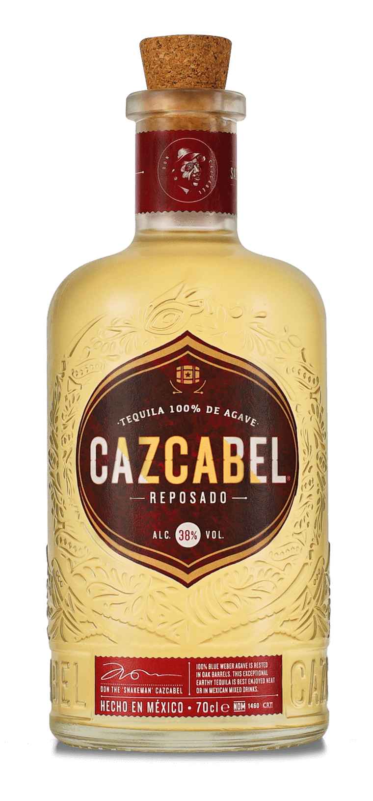 Produktabbildung Cazcabel Reposado Tequila 0,7L 38% Vol.