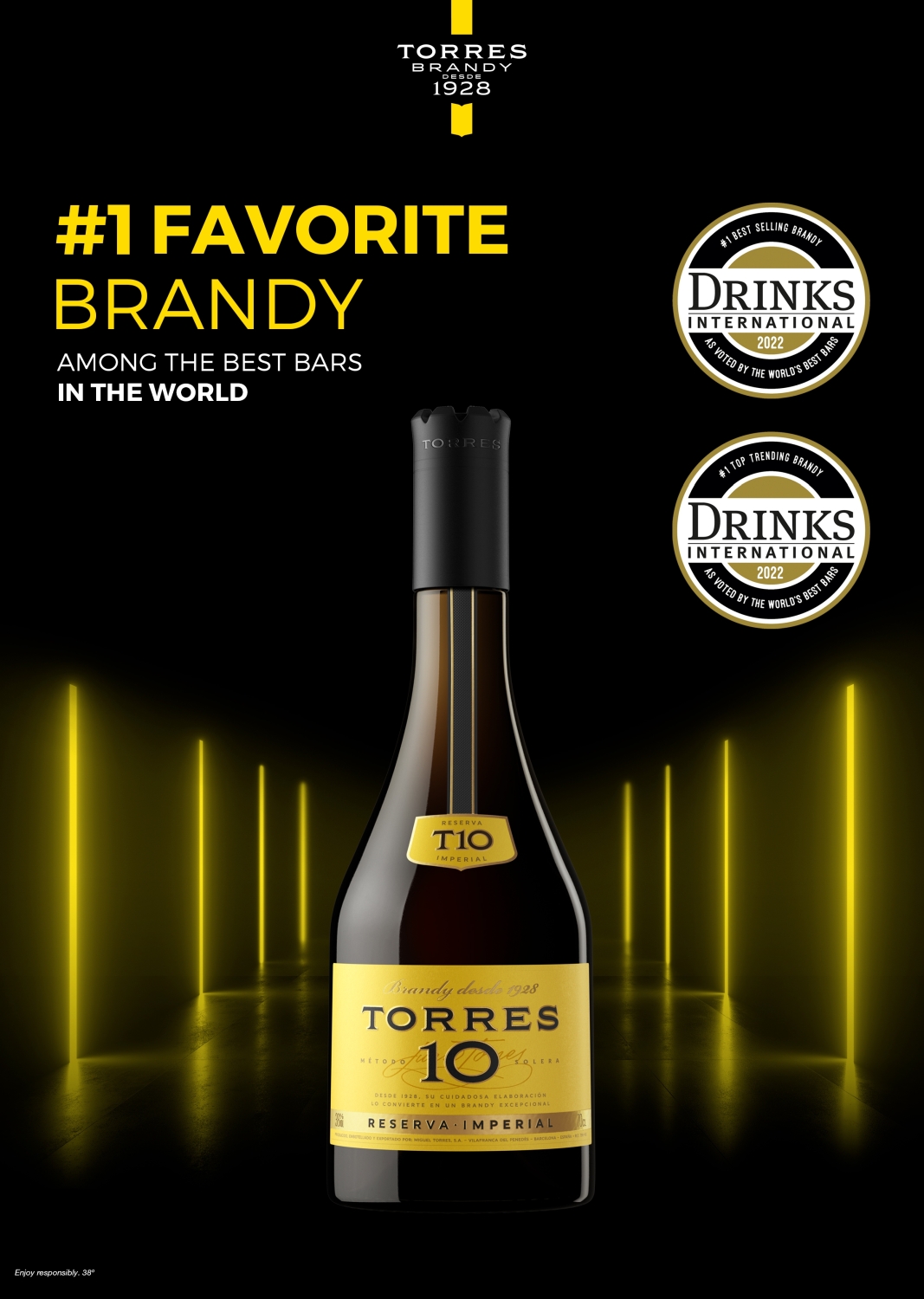 TORRES 10 Imperial Brandy Poster