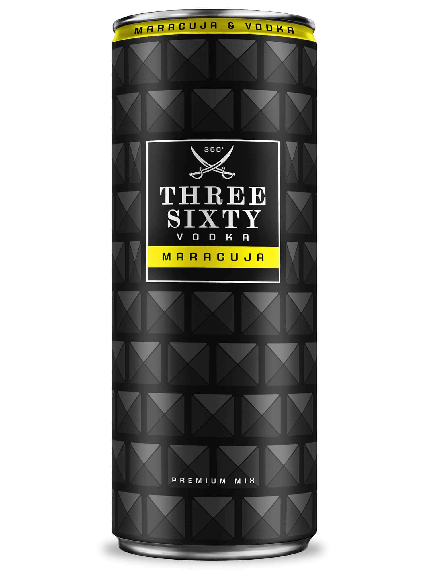 Produktabbildung THREE SIXTY Vodka Maracuja 0,33l