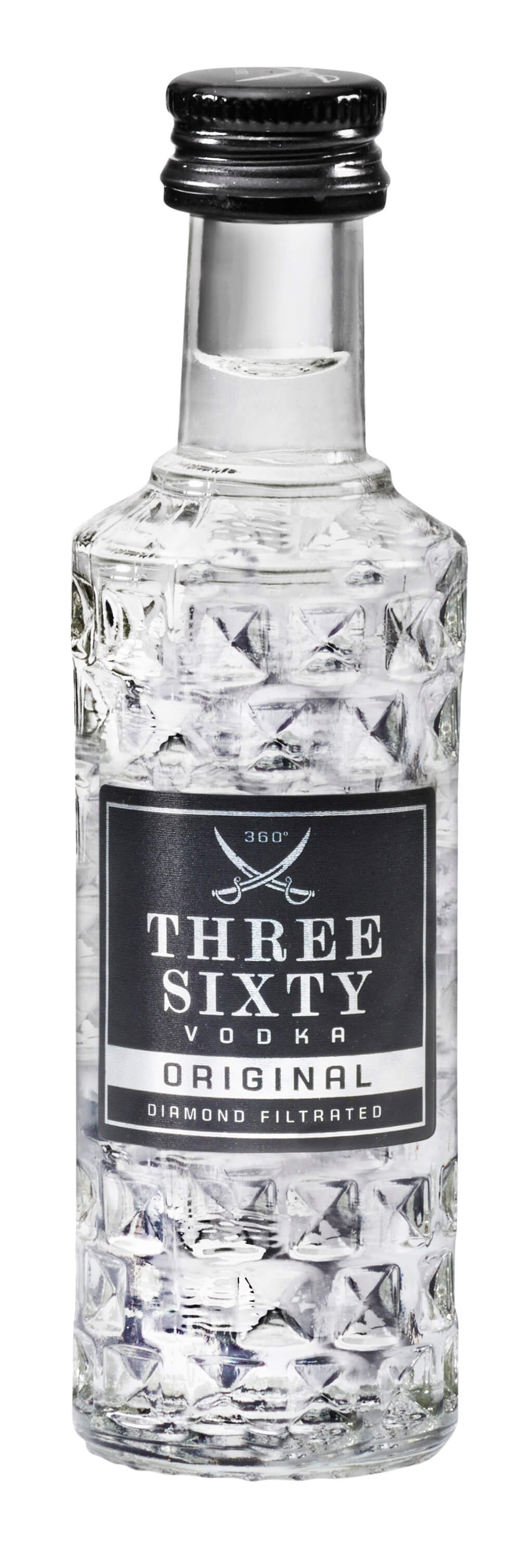 Produktabbildung THREE SIXTY Vodka 0,04l