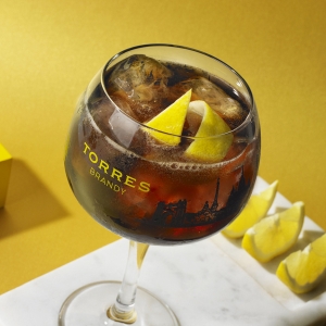 TORRES 10 Imperial Brandy im Glas