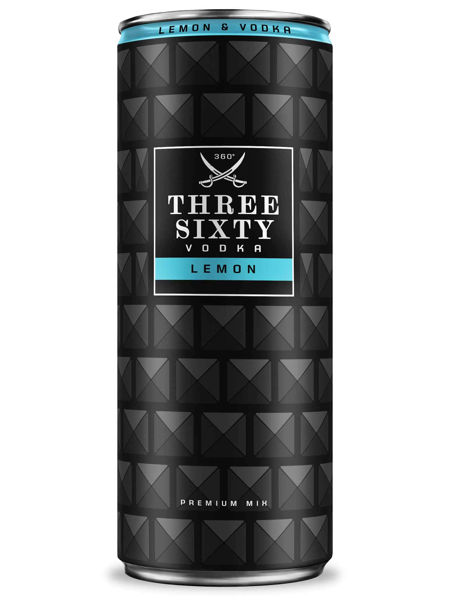 Produktabbildung THREE SIXTY Vodka Lemon 0,33l