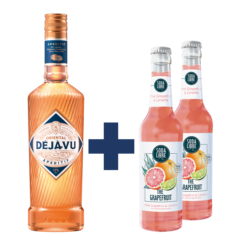Oriental Déjà-Vu 0,7L 17% Vol. + 2x Soda Libre The Grapefruit 0,33l