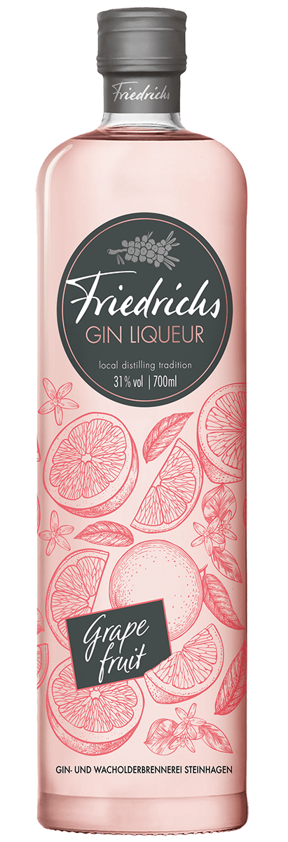 Produktabbildung Friedrichs Gin Liqueur Grapefruit 0,7l