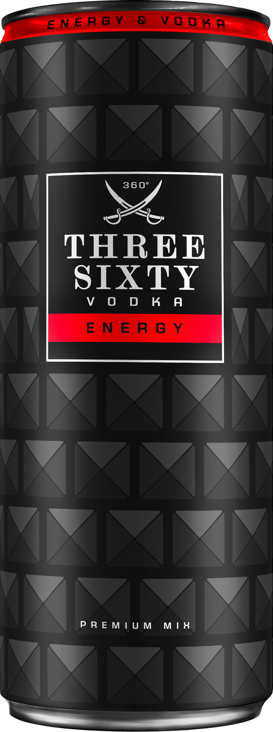 Produktabbildung THREE SIXTY Vodka Energy 0,33l