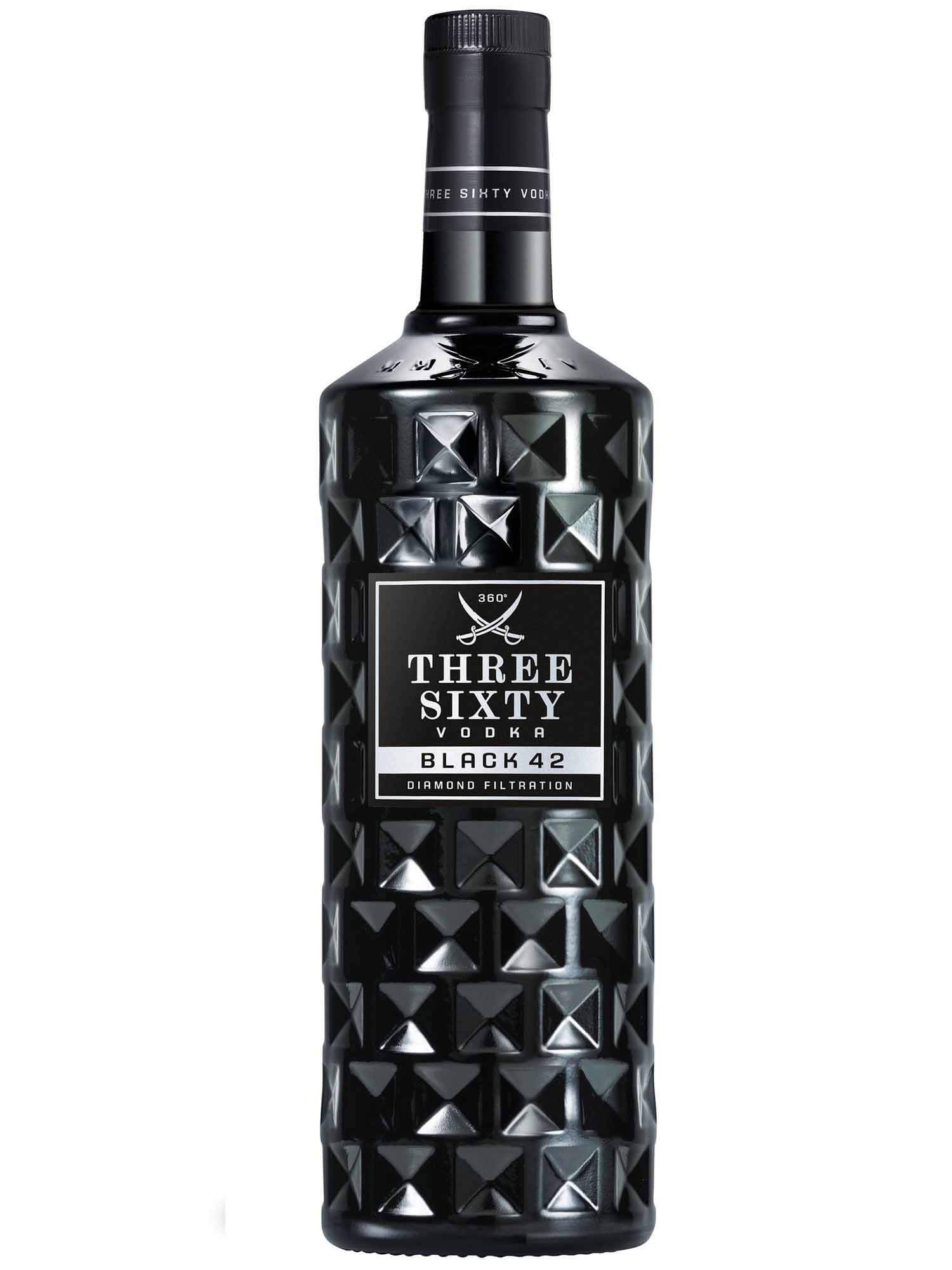Produktabbildung THREE SIXTY Vodka BLACK 42 3,0l